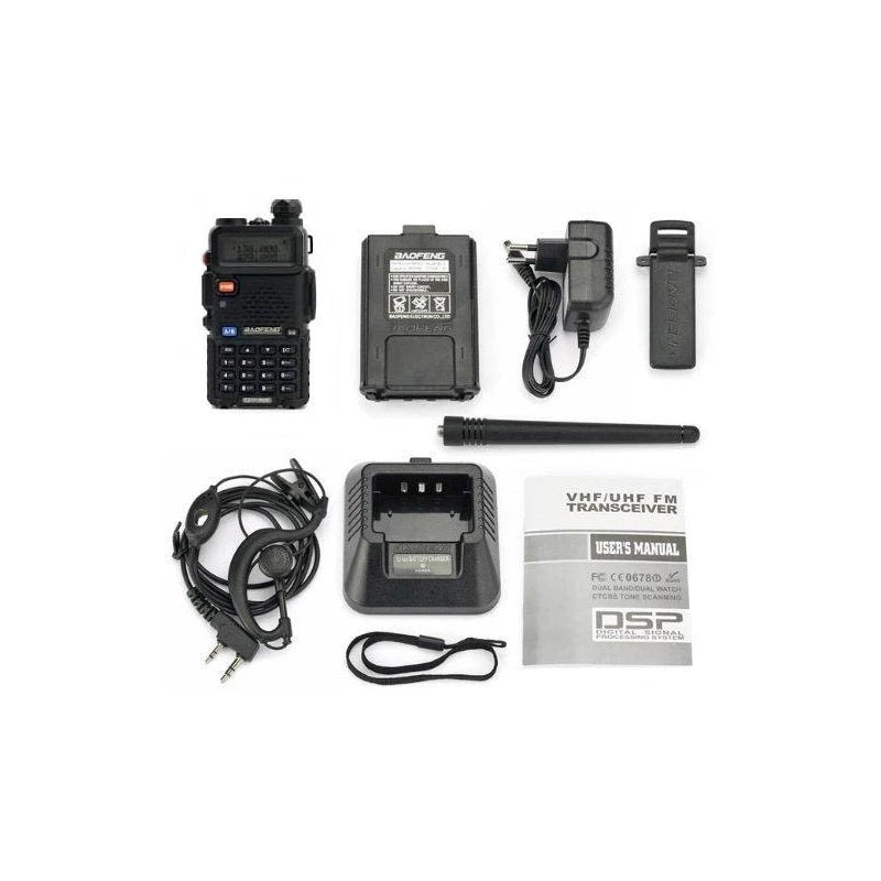 Baofeng UV-5R Radio (VHF,UHF) - Nero
